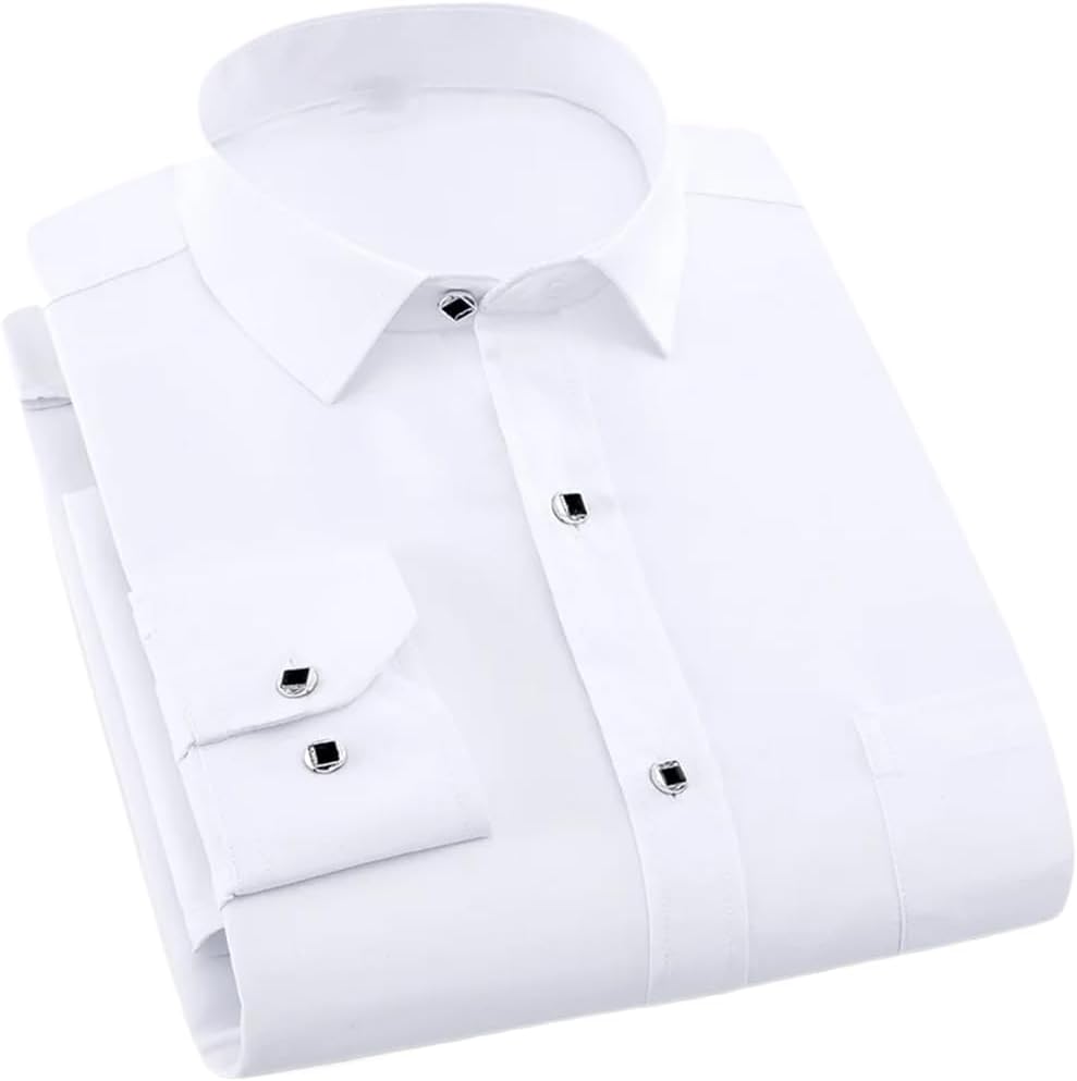 Camisa de manga larga para hombre Primavera Verano Slim Fit Camisas de vestir Ropa masculina
