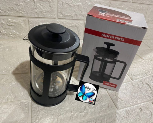 Exclusiva Prensa Francesa de Vidrio para Café con Filtro  600ml