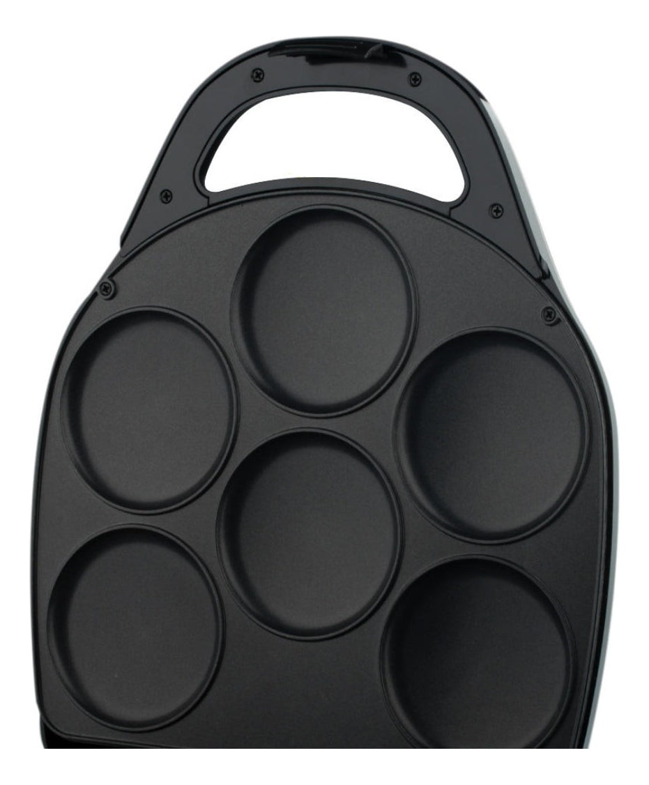 Máquina De Muffins Mini Panqueques Arepas Huevos Pasteles Color Negro