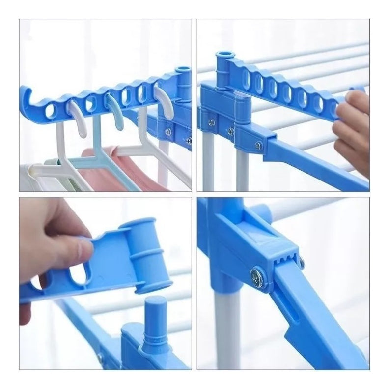 Tendedero Organizador Colgador Ropa Plegable 3 Niveles