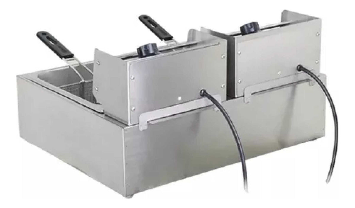 Freidora Electrica Doble 12litros 2500w Potencia Hoffmans