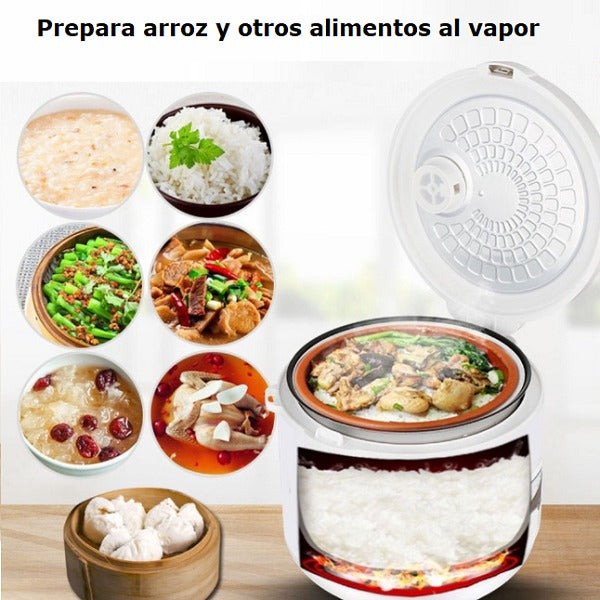 Arrocera Eléctrica Olla Multifuncional Marado 4lts 700w 220v Color Blanco