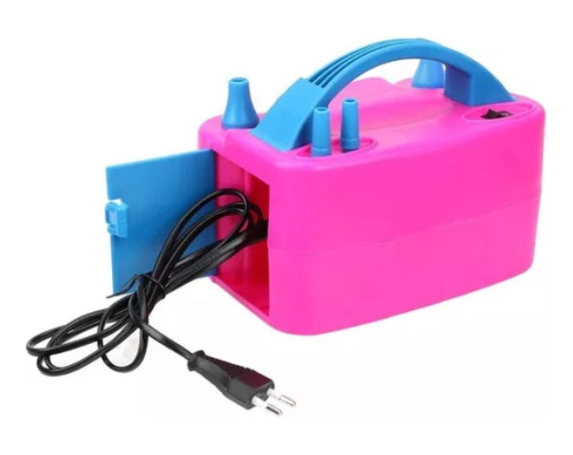 Electrónic baloon pump inflador eléctrico globos doble boquilla maquina para inflar globos infla bombas fiestas inflador de globo 2 inyectores