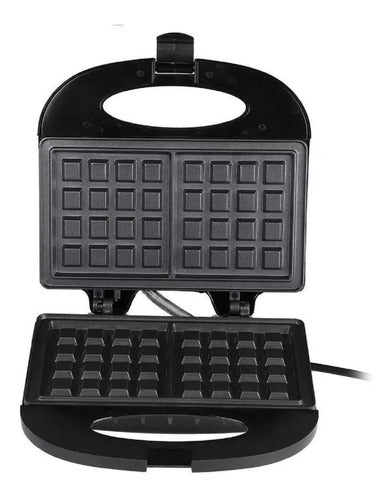 Maquina Waflera Wafleras Repostería Waflera Eléctrica Mini Color Negro