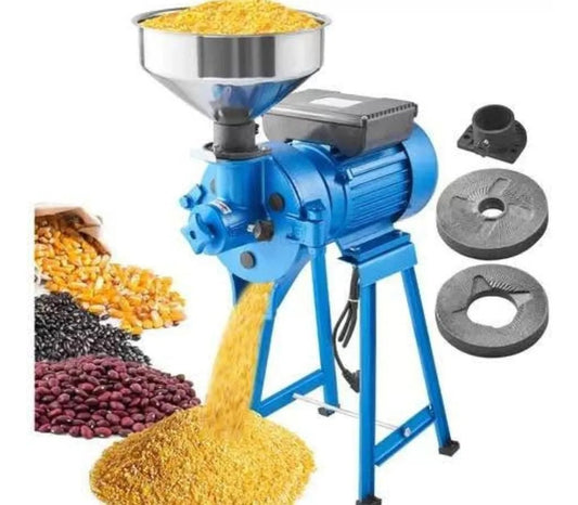 Molino Electrico Disco Metal Moledora De Granos y Choclo Seco