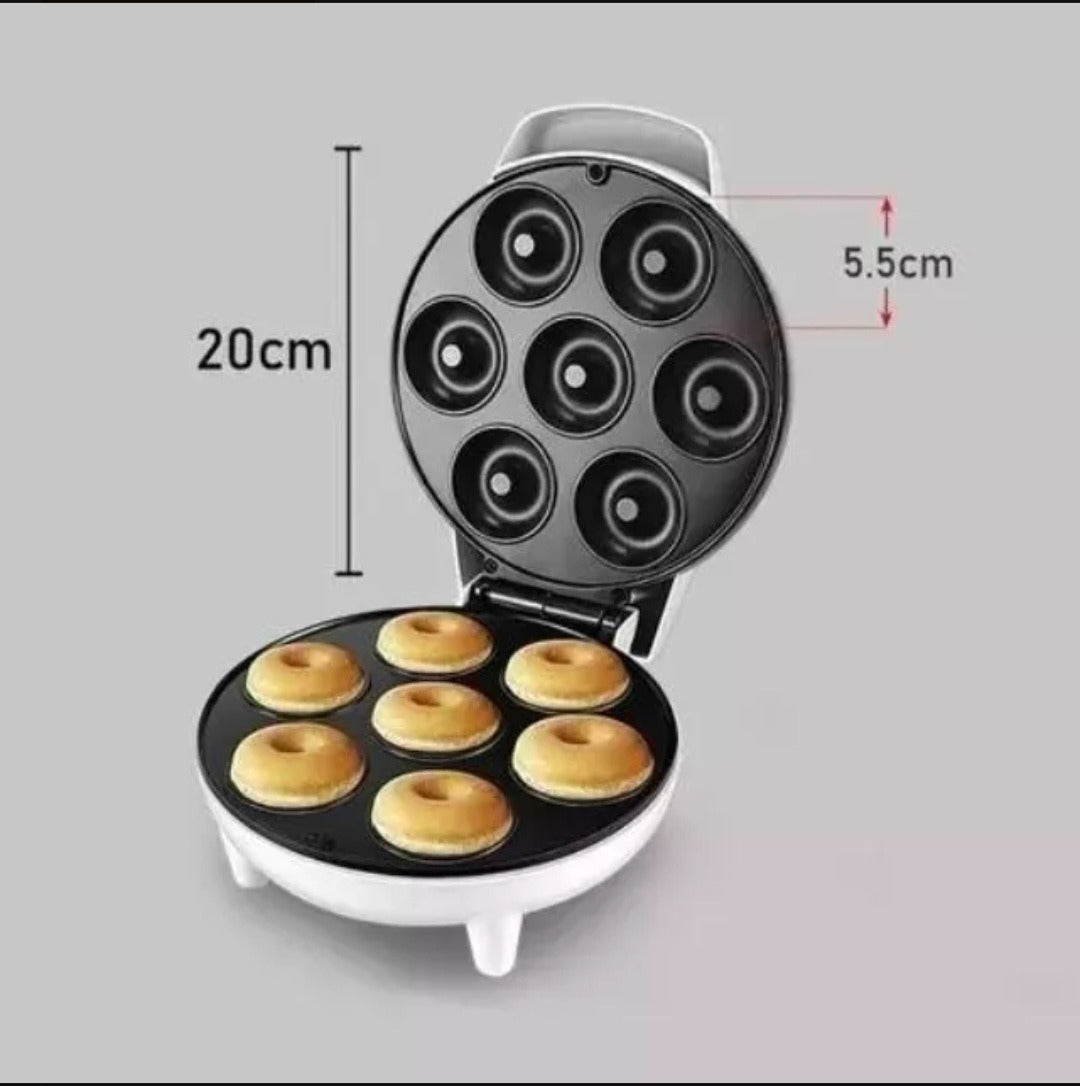 Maquina Para Mini Donas Rosquilla Antiadherente Donuts Maker Color Negro