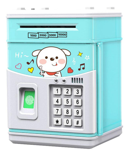 Mini Atm Piggy Bank With Password & Fingerprint For  Gifts