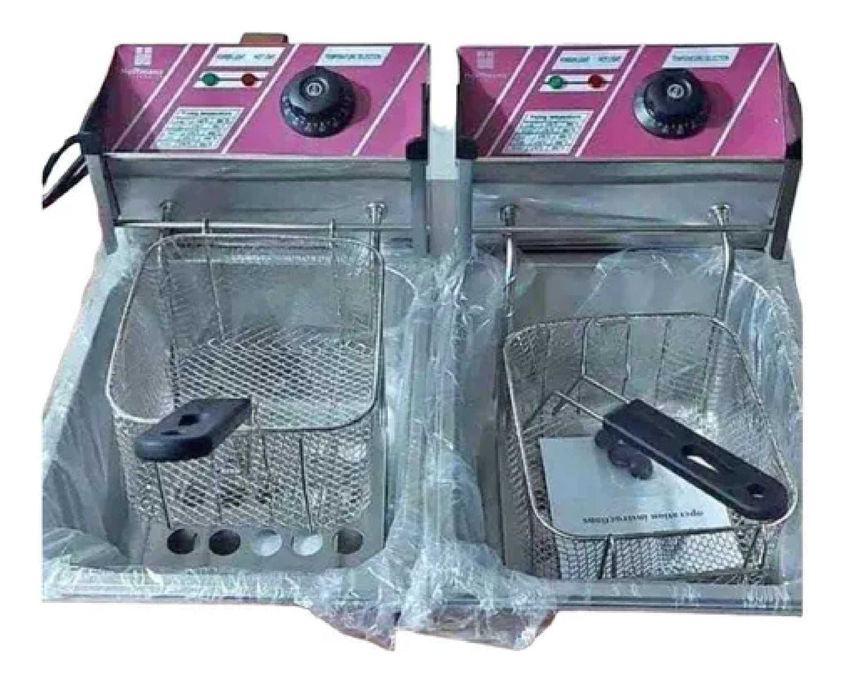 Freidora Electrica Doble 12litros 2500w Potencia Hoffmans