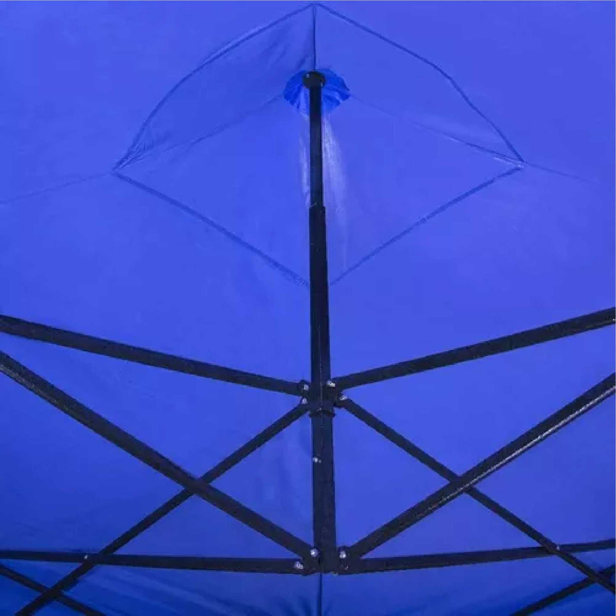 Toldo Araña Plegable 3x3 Fierro  Lona Azul