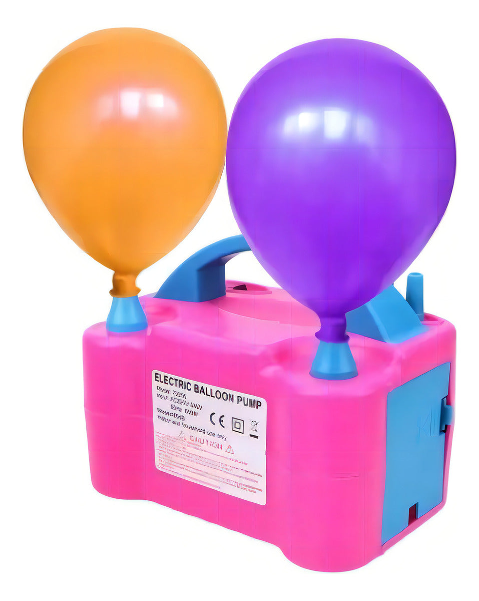 Electrónic baloon pump inflador eléctrico globos doble boquilla maquina para inflar globos infla bombas fiestas inflador de globo 2 inyectores