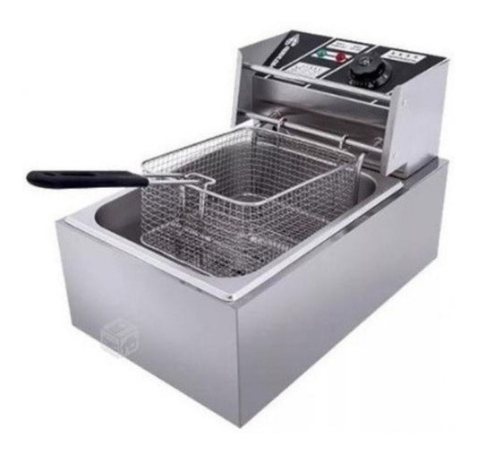 Freidora Eléctrica Hoffmans Hm-88-1 - Acero Inoxidable