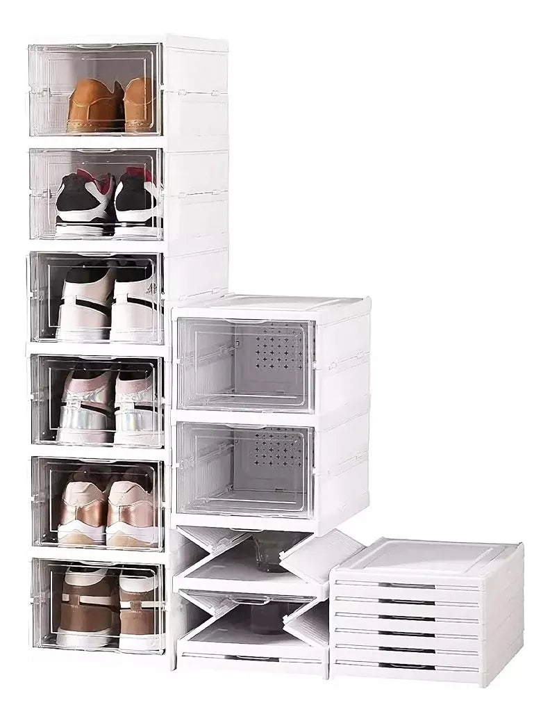 Zapatera Plegable Organizador 6 Niveles Una Pieza Firme