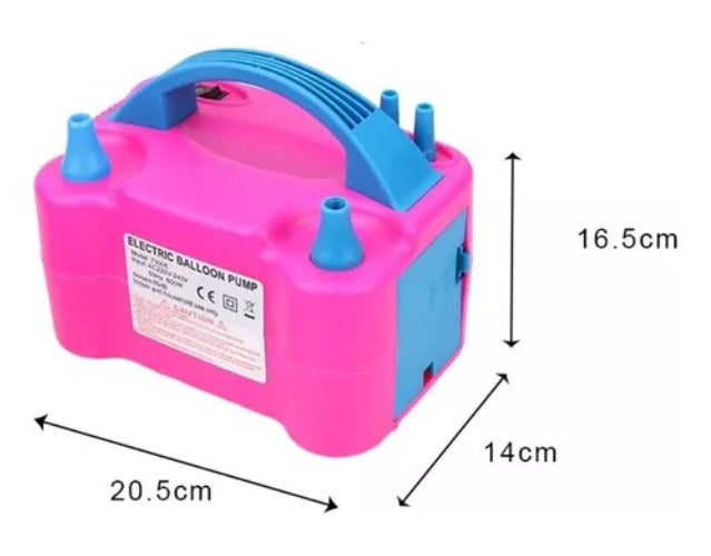 Electrónic baloon pump inflador eléctrico globos doble boquilla maquina para inflar globos infla bombas fiestas inflador de globo 2 inyectores