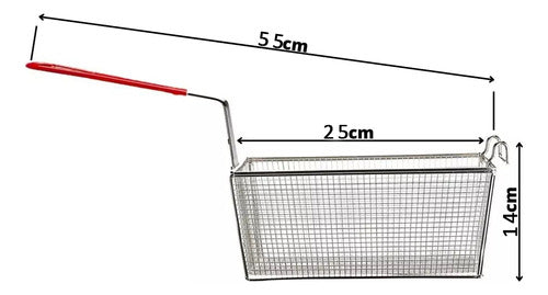Cesta Coladora Con Alambre Para Freidora