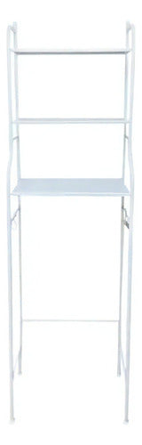 Mueble Organizador Para Baño Wc Rack Estante Sanitario Color Blanco