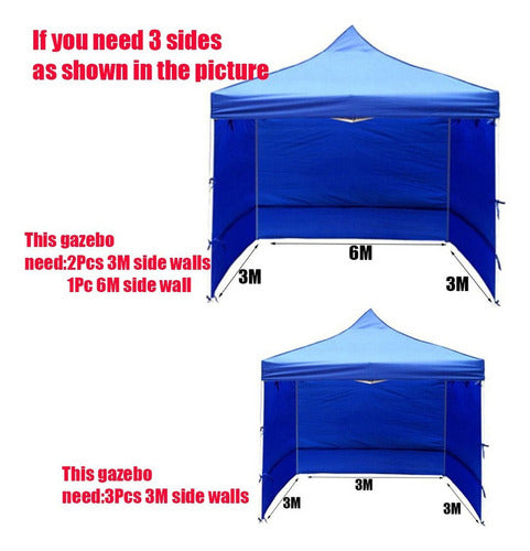 Carpa Impermeable Con Toldo Lateral For Carpas, Marquesina,