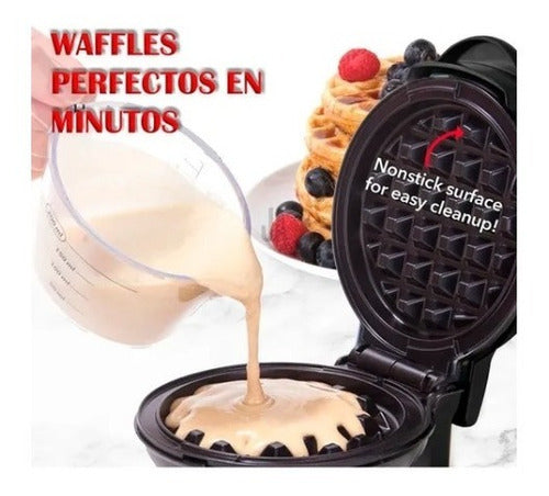 Mini Wafflera Sokany Eléctrica Para Repostería O Comidas