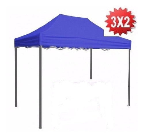 Toldo Araña Plegable 2x3 Metros Color Azul Buena Calidad