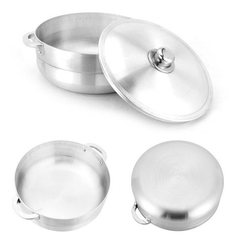 Juego De Calderos De Aluminio De 6pzs Baterias Cocina Ollas