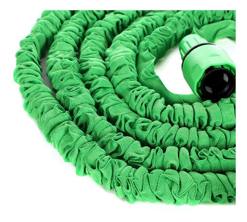 Manguera Expandible Flexible 22.5 Metros Con Aspersor Jardin Color Verde