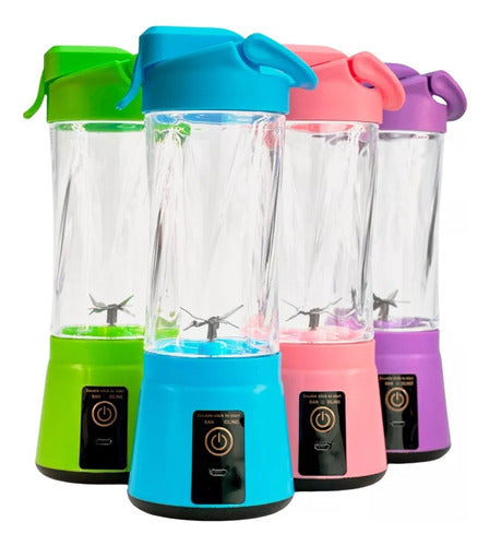 Termo Licuadora Portátil Recargable Batidos Vaso Juguera