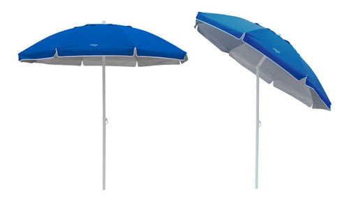 Sombrilla Playa Jardin Grande 2 Metros Reforzada Inclinacion Color Azul - 2mts