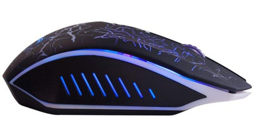 Mouse Gamer Noga Stormer St002 Luz Led Rgb , 2400 Dpi , 6 Botones , Windows Mac