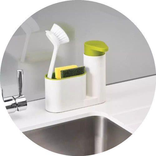 Dispensador Jabón Líquido Lavalozas Lavaplatos Porta Esponja