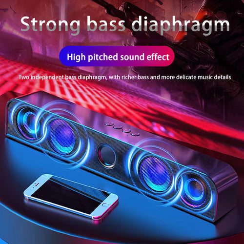 Sistema De Cine En Casa Con Audio Bluetooth Colorido J Hy-68