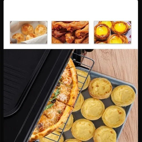 Máquina Para Hacer Desayuno 3 En 1 Horno Cafetera Sarten