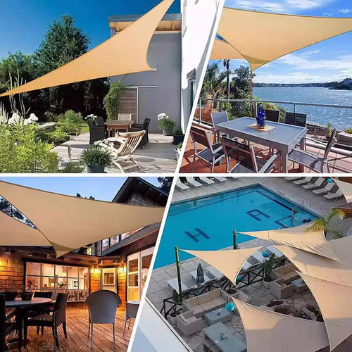 Lona Vela Triangular Sombra 5x5x5 M