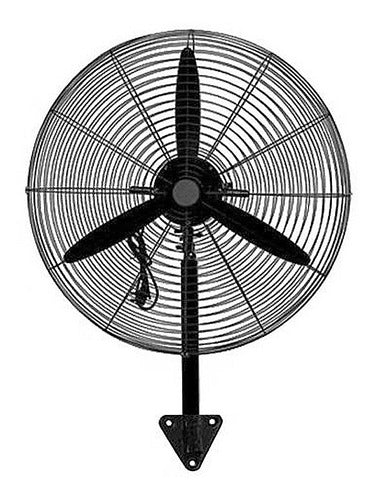 Ventilador Industrial Umbrella De Pared 3 Velocidades 26¨ Motor Cobre Negro Aluminio 650 Cm Negro FA-650W