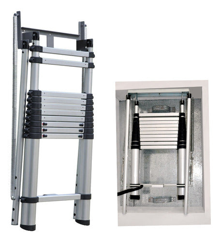 Escalera Para Ático Plegable De Aluminio 3.2 Mt
