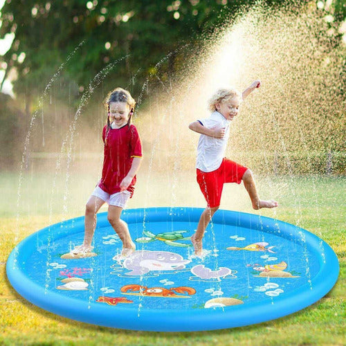 Piscina Aspersor Pvc 170cms Diámetro Juego Agua Infantil Pvc