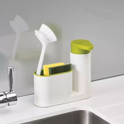 Dispensador Jabón Líquido Lavalozas Lavaplatos Porta Esponja