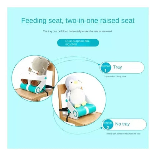 Silla Ajustable De Bebe Infantil Plegable Portátil Elevador