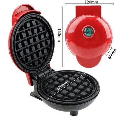 Mini Wafflera Sokany Eléctrica Para Repostería O Comidas