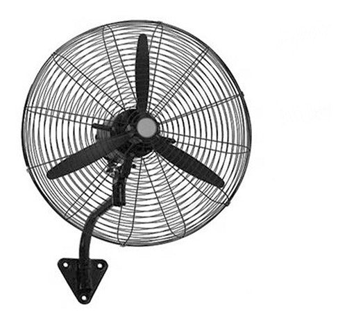 Ventilador Industrial Umbrella De Pared 3 Velocidades 26¨ Motor Cobre Negro Aluminio 650 Cm Negro FA-650W