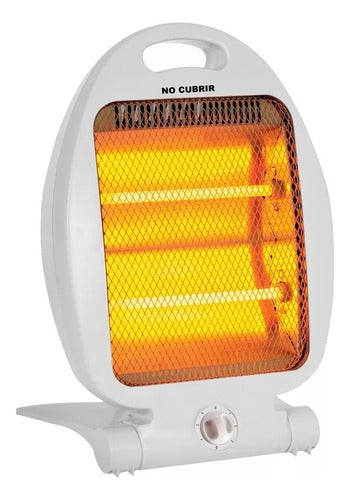 Estufa Calefactor Cuarzo 800w Sistema Seguridad Bajo Consumo