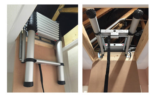 Escalera Para Ático Plegable De Aluminio 3.2 Mt