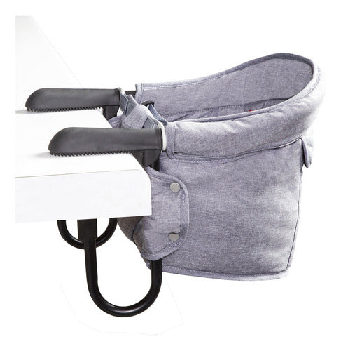 Silla De Comer Eat & Bear Gris Sujeción De Mesa Portable
