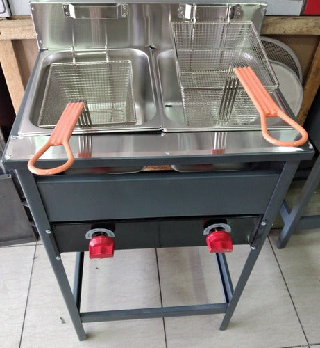 Freidora Gas 2 Depósitos /s.o.s.cocina