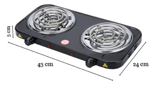 Cocina Cocinilla  Eléctrica 2 Platos Star Chef 2000w