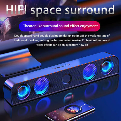 Sistema De Cine En Casa Con Audio Bluetooth Colorido J Hy-68