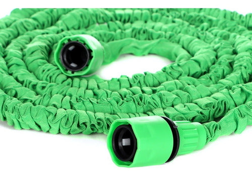 Manguera Expandible Flexible 22.5 Metros Con Aspersor Jardin Color Verde