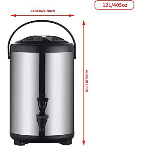 Termo 10 Litros Acero Inoxidable