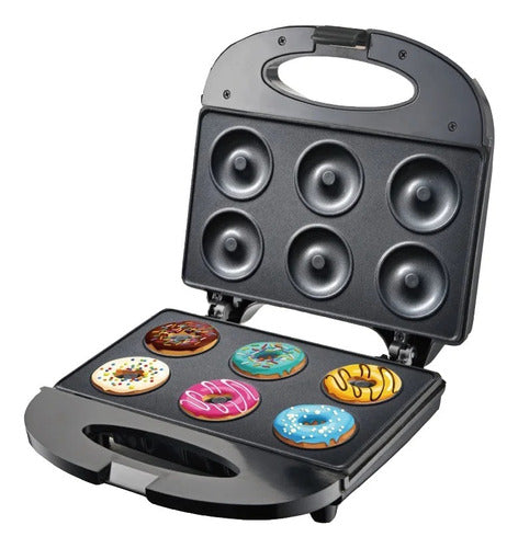 Mini Máquina Para Hacer Donas Postres Donuts Sokany Color Negro