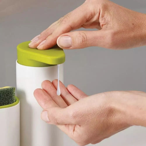 Dispensador Jabón Líquido Lavalozas Lavaplatos Porta Esponja