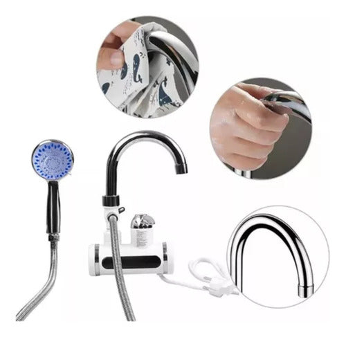 Grifo Electico Llave Agua Caliente Cocina/baños