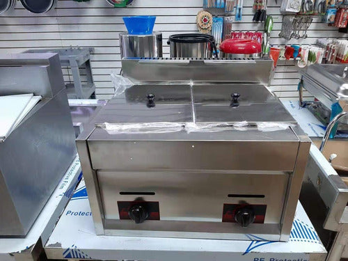 Freidora A Gas Doble sin pedestal